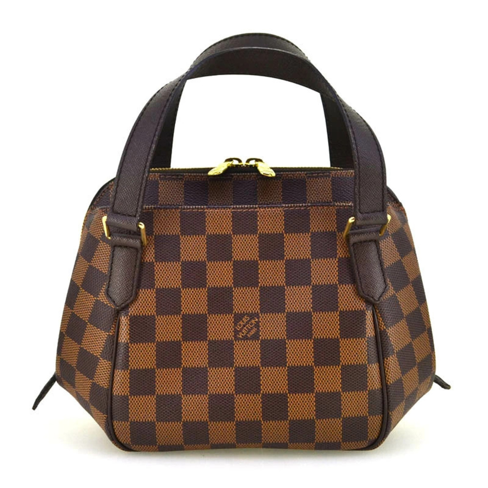 LOUIS VUITTON Belem Damier Canvas Ebene Brown Handbag Bag